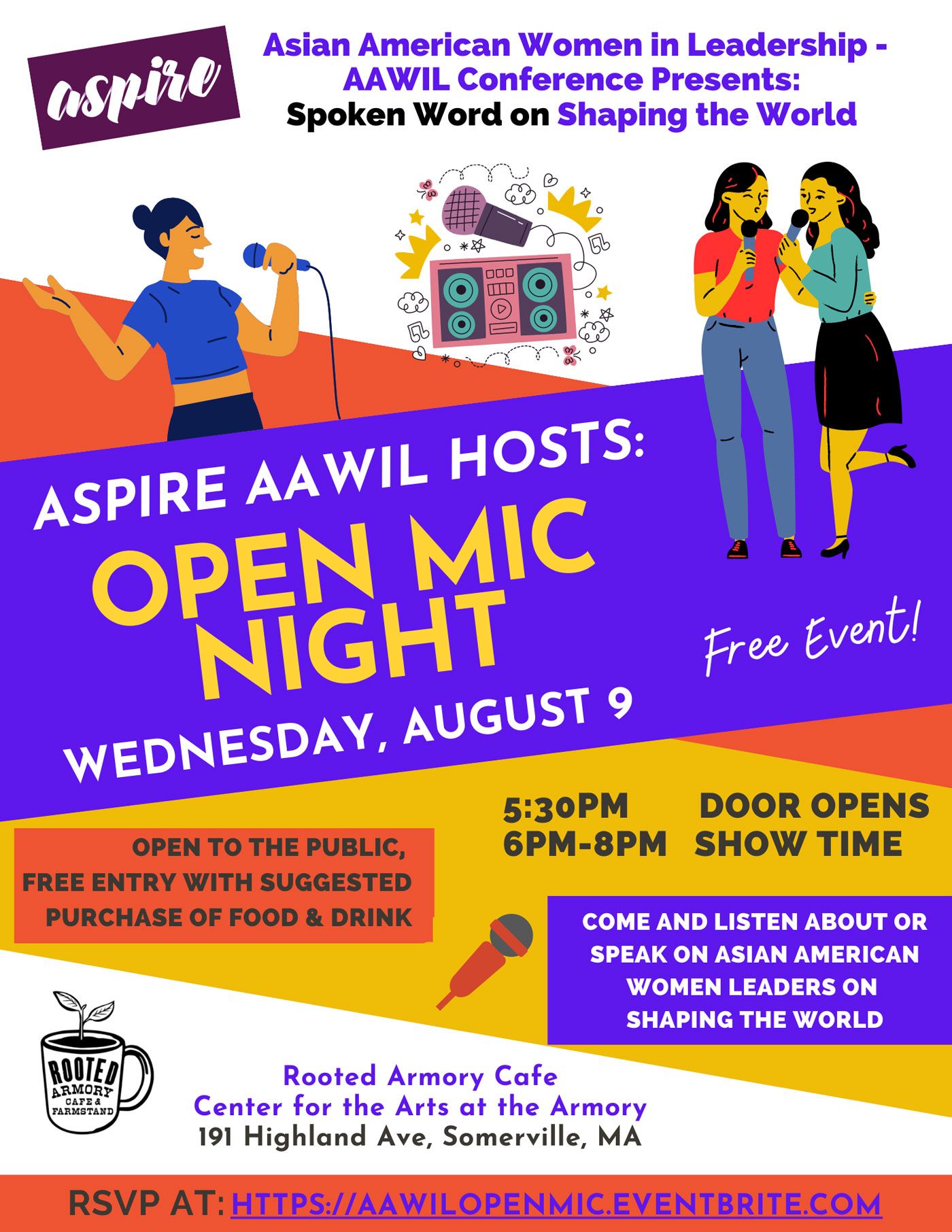 ASPIRE AAWIL Open Mic Night