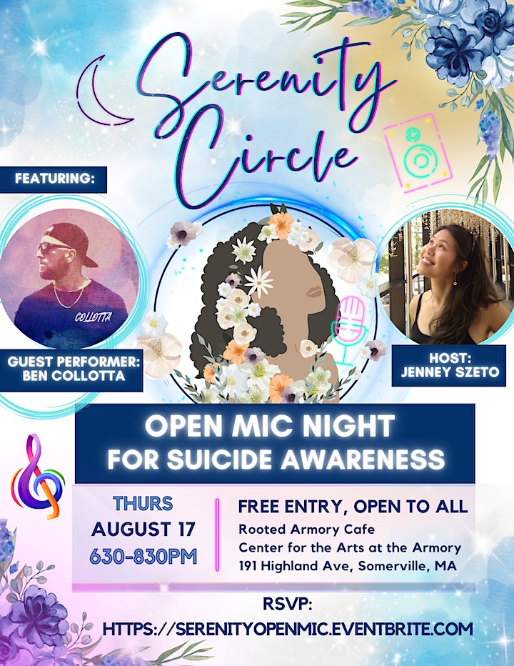 Serenity Circle Open Mic Night for Suicide Awareness