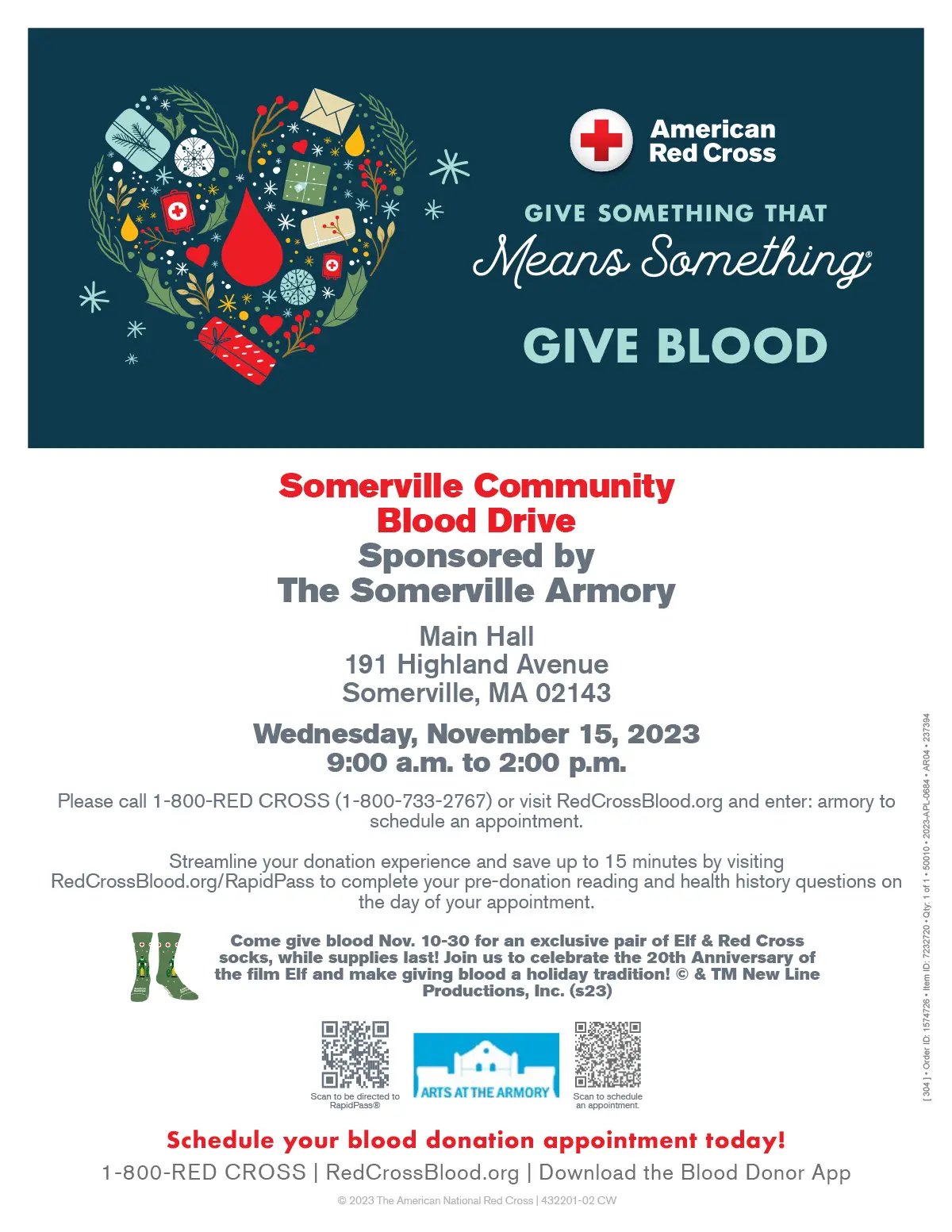 Red Cross Blood Drive at the Armory