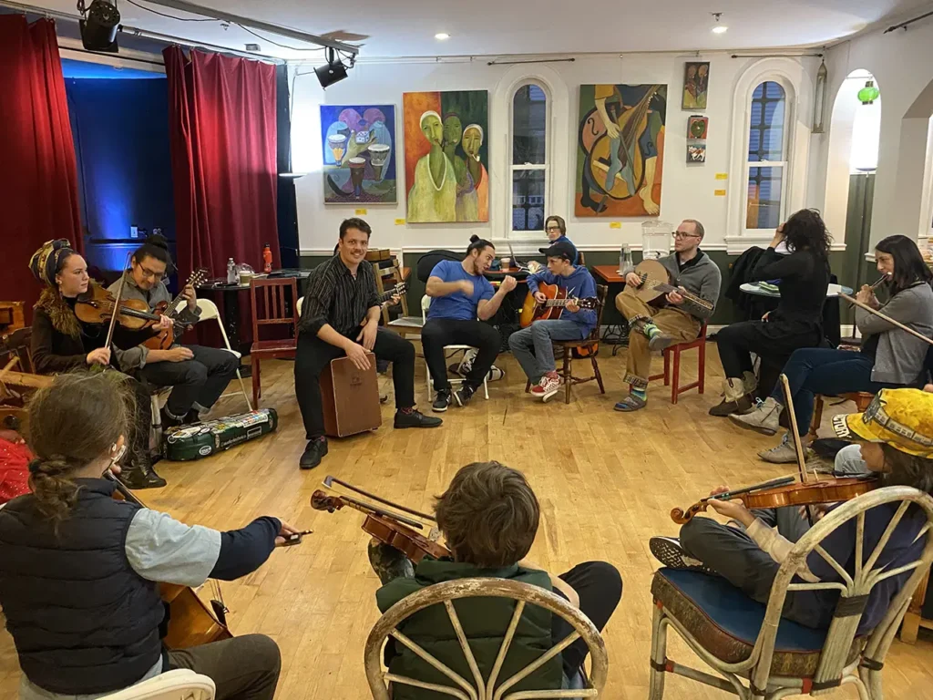 Somerville cafe venue for rent with stage, sound and lighting