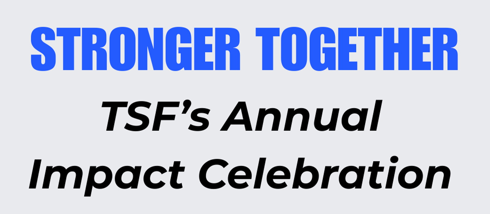 The Somerville Foundation's Stronger Together Celebration